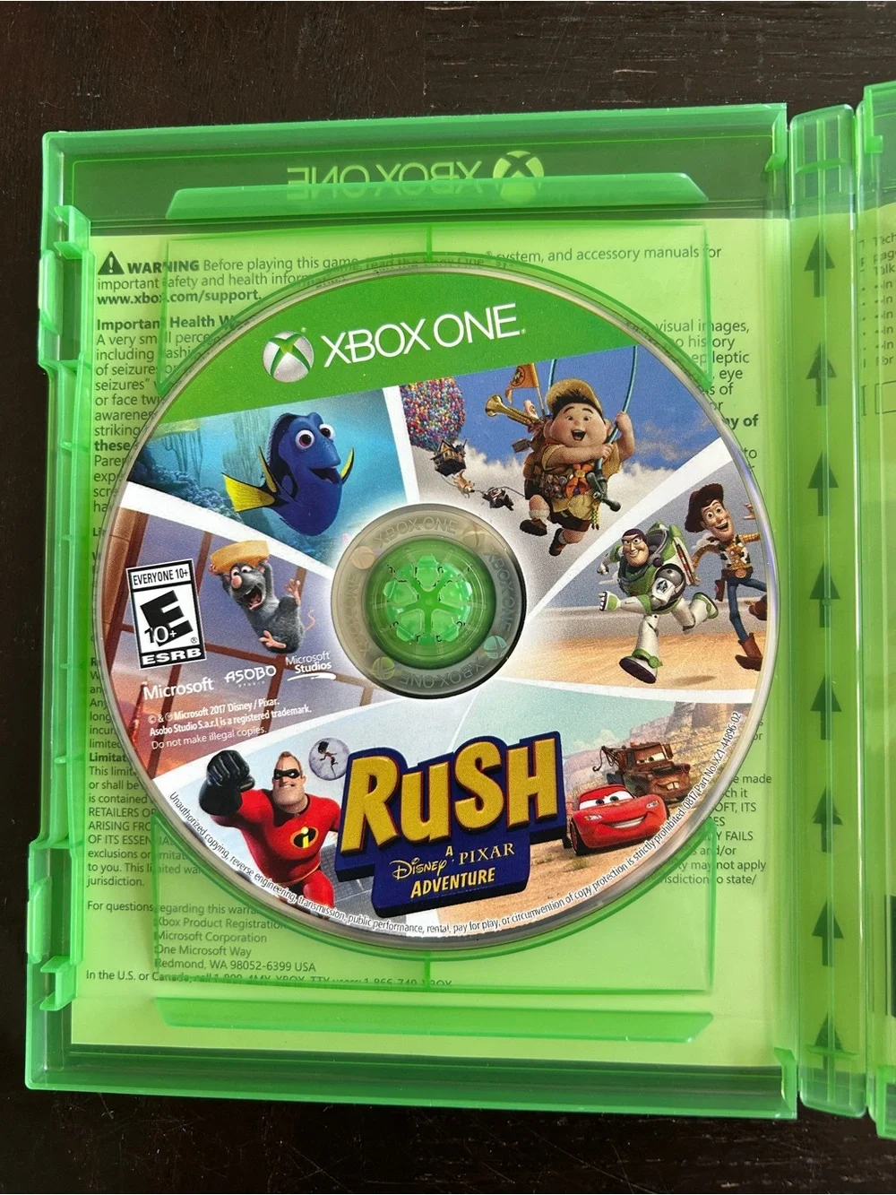 Microsoft Xbox One Rush Disney Pixar Adventure